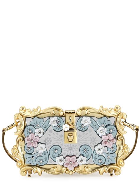 dolce & gabbana mirrored baroque box bag